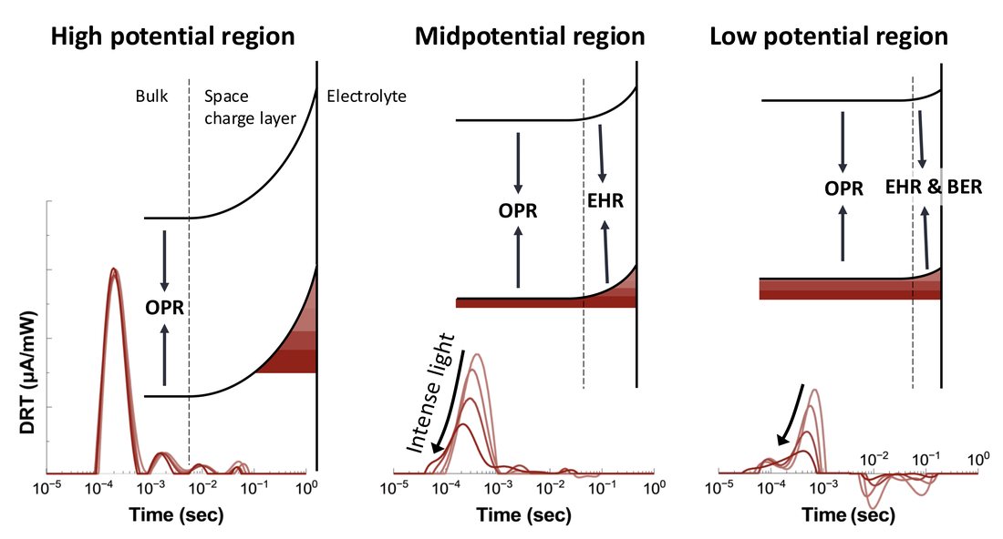 TOC Graphic: Analysis of the TiO2 Photoanode Process Using Intensity Modulated Photocurrent Spectroscopy and Distribution of Relaxation Times